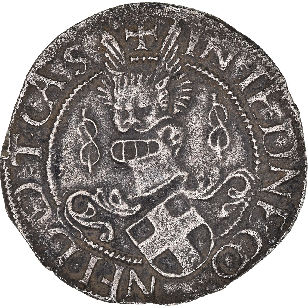 Coin, ITALIAN STATES, Philibert II, 1/2 Teston, Torino, EF(40-45), Silver
