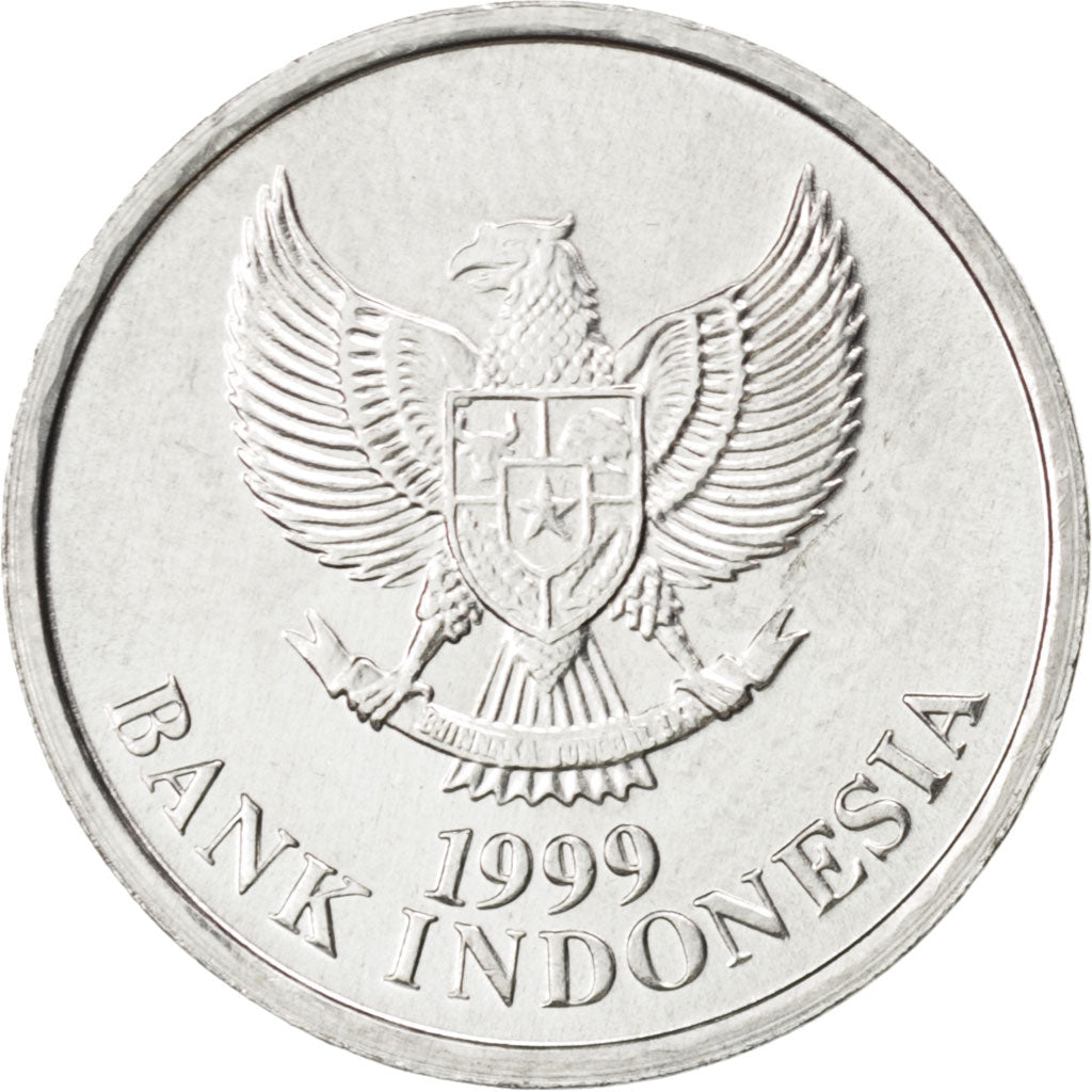 INDONESIA, 50 Rupiah, 1999, KM #60, MS(63), Aluminum, 19.95, 1.39