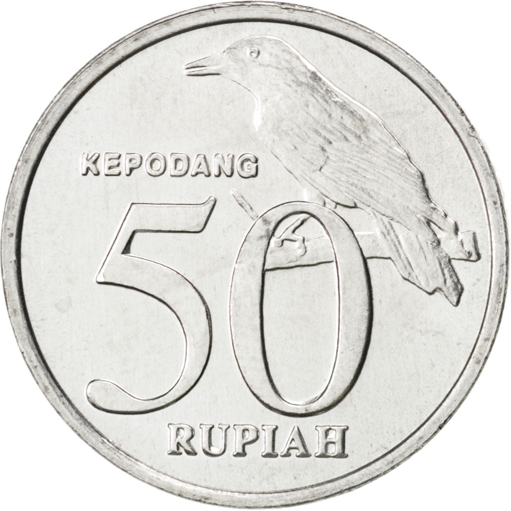 INDONESIA, 50 Rupiah, 1999, KM #60, MS(63), Aluminum, 19.95, 1.39