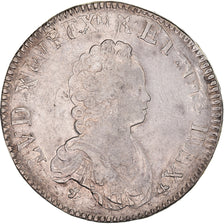 Coin, France, Louis XV, Écu Vertugadin, Ecu, 1716, Paris, VF(30-35), Silver
