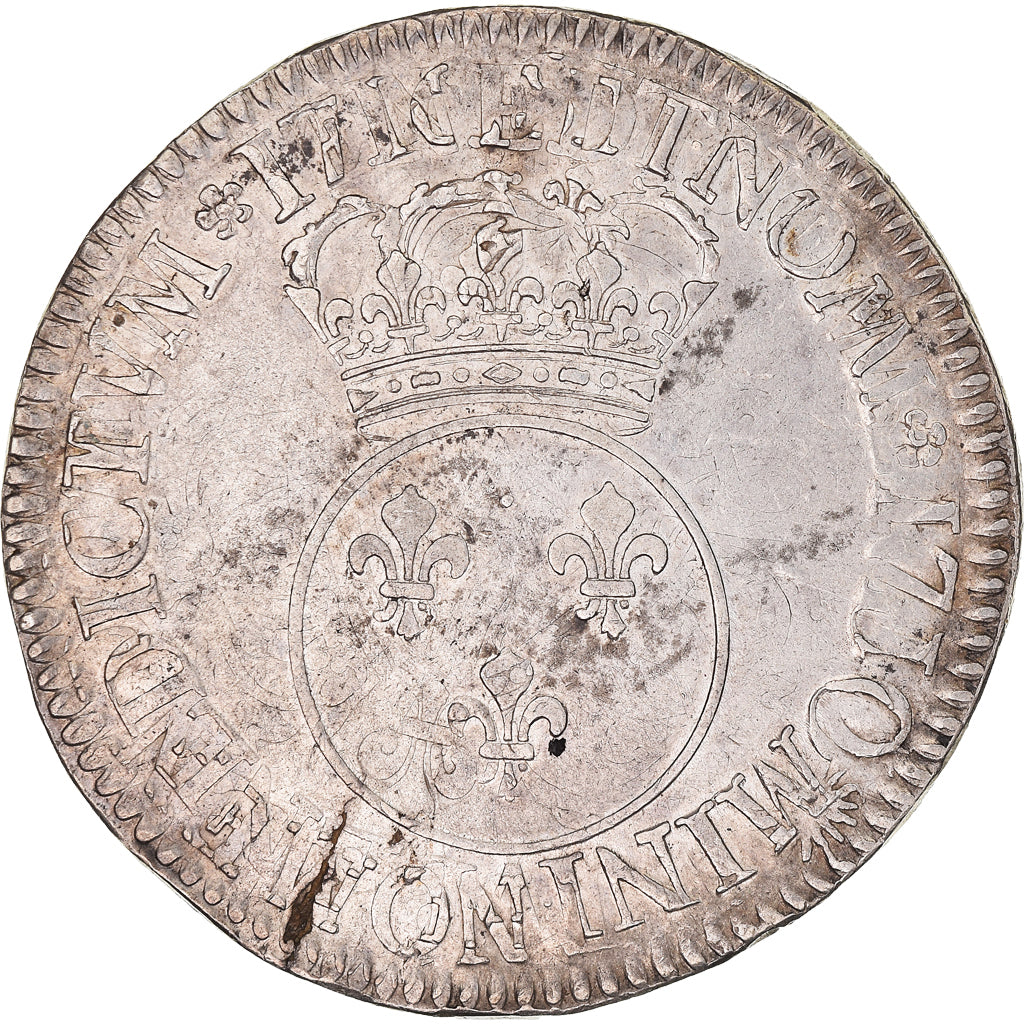 Coin, France, Louis XV, Écu Vertugadin, Ecu, 1716, Paris, VF(30-35), Silver