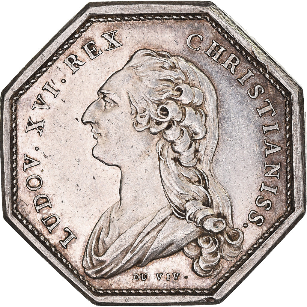 France, Jeton, Royal, Louis XVI, États de la Flandre Wallonne, Duvivier, SUP