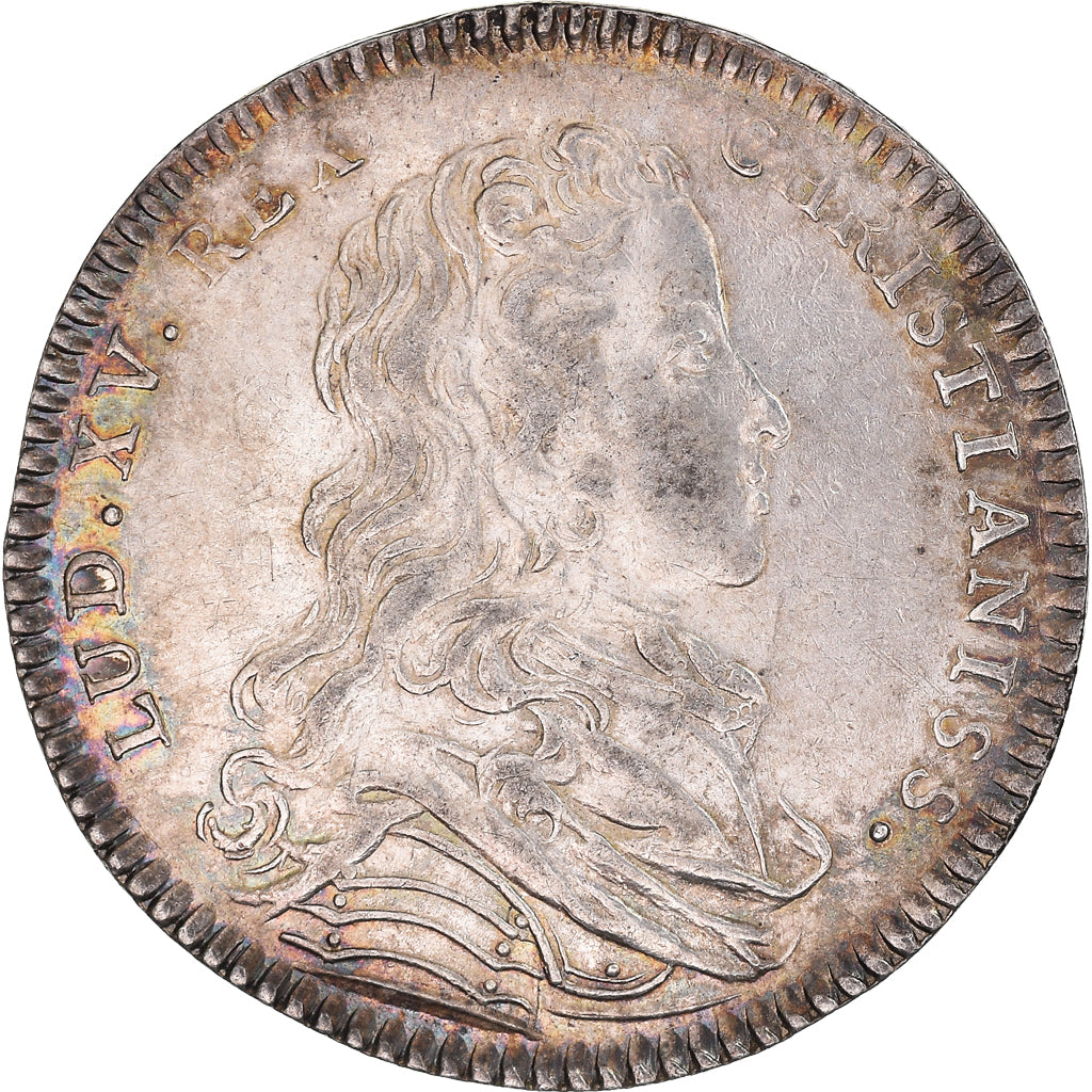 Francja, Token, Królewskie, Ludwik XV, (1724), AU(50-53), Srebro