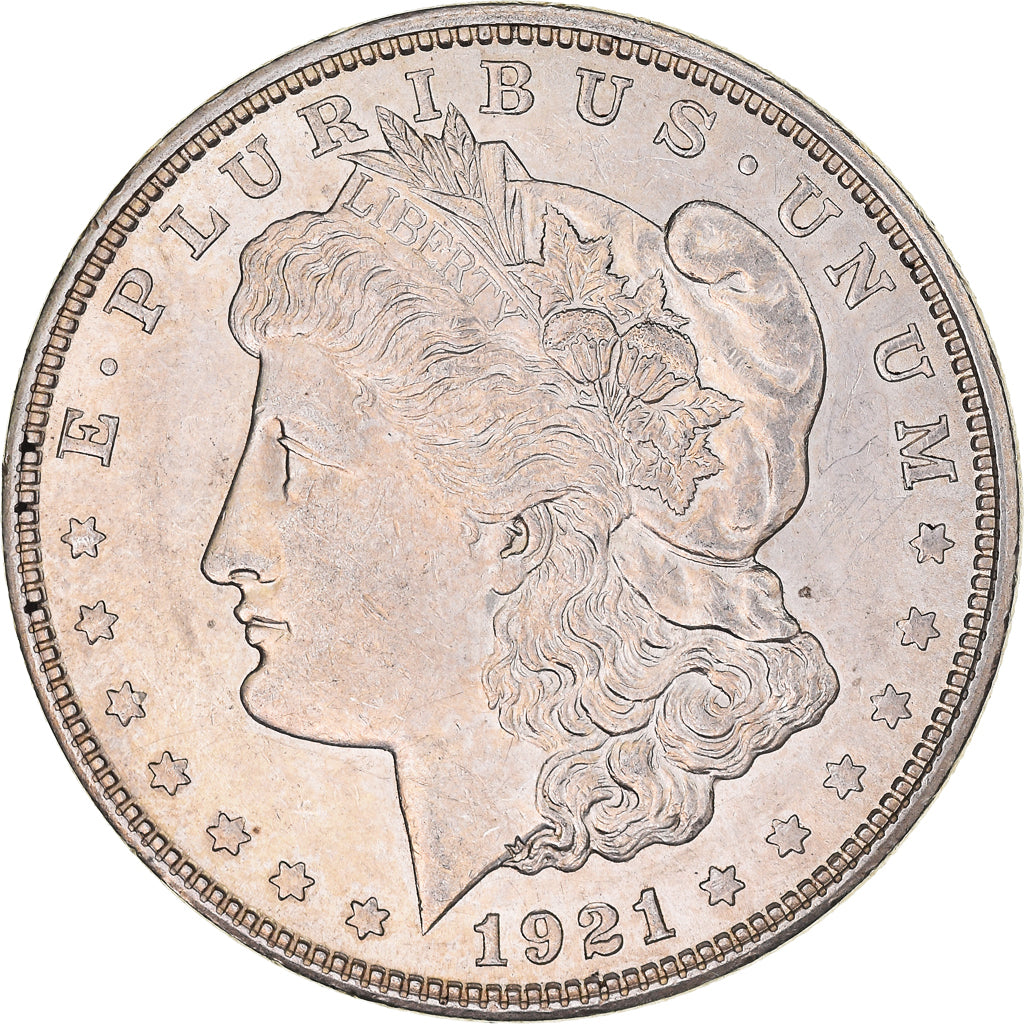 Coin, United States, Morgan Dollar, Dollar, 1921, Denver, AU(50-53), Silver