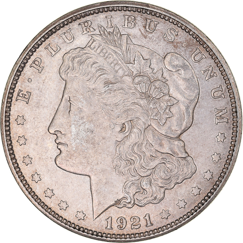 Münze, Vereinigte Staaten, Morgan Dollar, Dollar, 1921, Denver, SS+, Silber