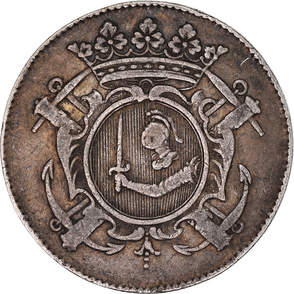 France, Token, Normandie, Maréchal de Tourville, 1700, VF(30-35), Silver