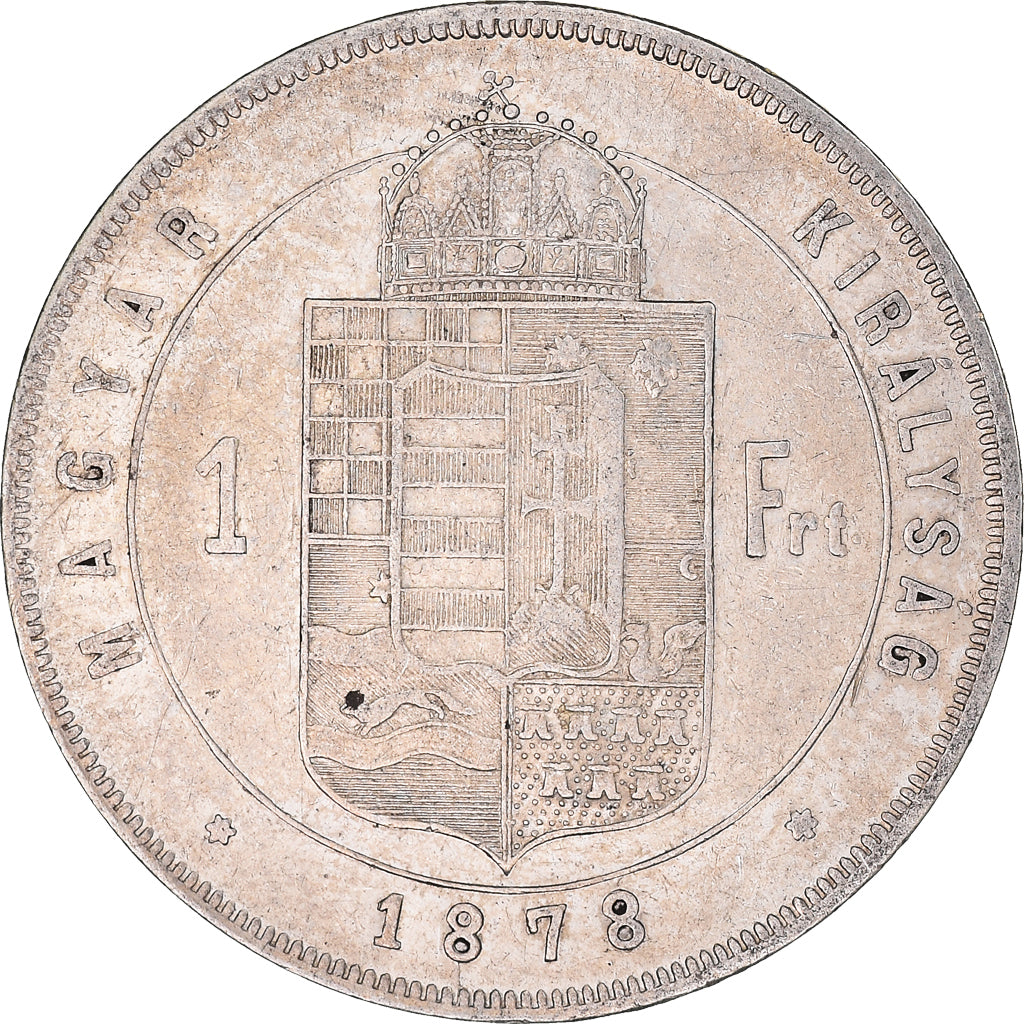 Monnaie, Hongrie, Franz Joseph I, Forint, 1878, Kremnitz, TTB, Argent, KM:453.1