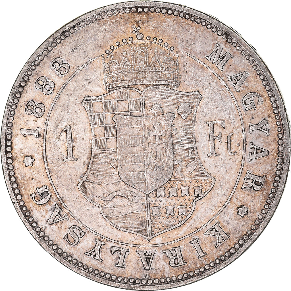 Coin, Hungary, Franz Joseph I, Forint, 1883, Kremnitz, EF(40-45), Silver, KM:469