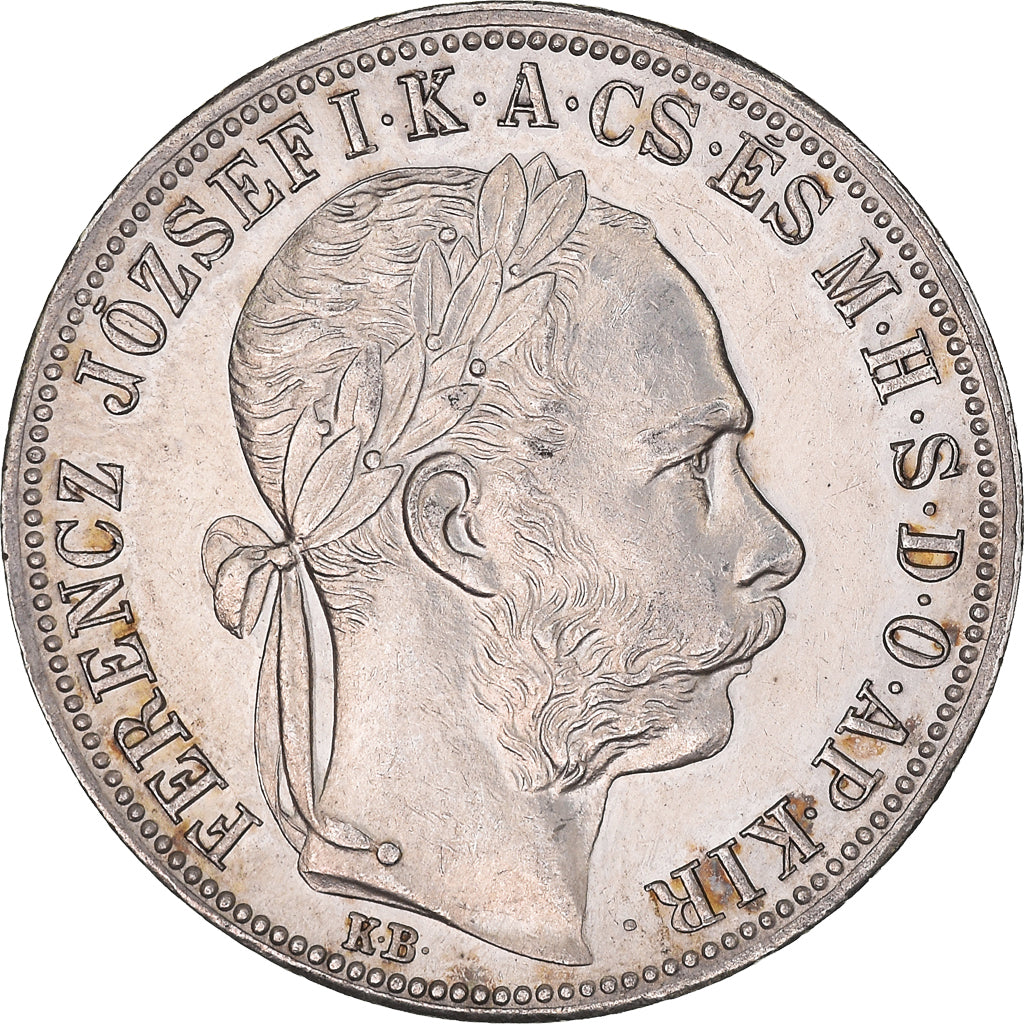 Monnaie, Hongrie, Franz Joseph I, Forint, 1891, Kremnitz, SUP+, Argent, KM:475