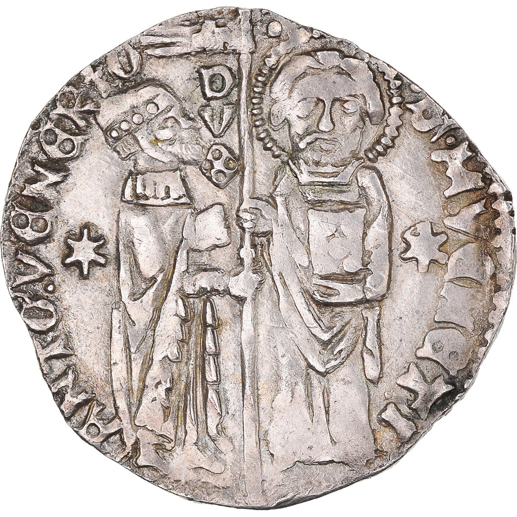 Monnaie, États italiens, VENICE, Antonio Venier, Grosso Matapan, Venice, TTB+