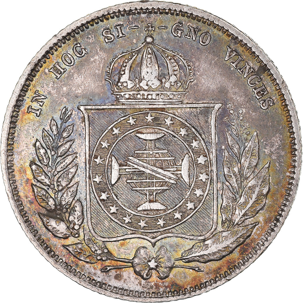 Monnaie, Brésil, Pedro II, 200 Reis, 1864, SUP, Argent, KM:469