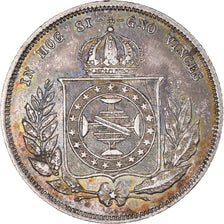 Monnaie, Brésil, Pedro II, 200 Reis, 1864, SUP, Argent, KM:469