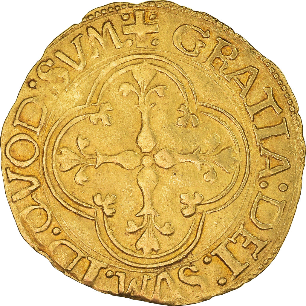 Coin, FRENCH STATES, Henri d'Albret, Écu d'or au soleil, Morlaas, Collection