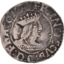 Coin, France, François Ier, 1/2 Teston, Tours, Collection Fernand David