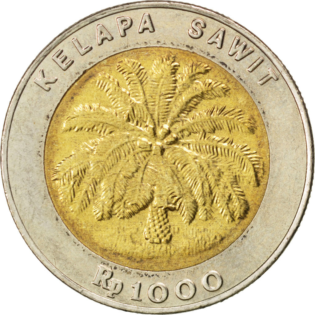 INDONESIA, 1000 Rupiah, 1996, KM #56, MS(63), Bi-Metallic, 26.25, 8.75