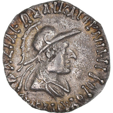 Moeda, Reino Greco-Báctrio, Archebios, Drachm, AU(50-53), Prata, Sear:7681