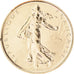 Moeda, França, Semeuse, Franc, 2001, Paris, MS(65-70), Dourado, KM:925.1a