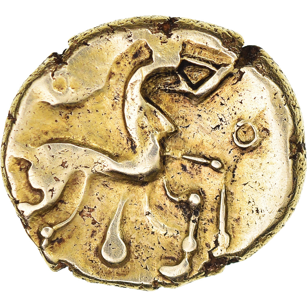 Coin, Nervii, Statère à l’epsilon, 60-50 BC, EF(40-45), Gold
