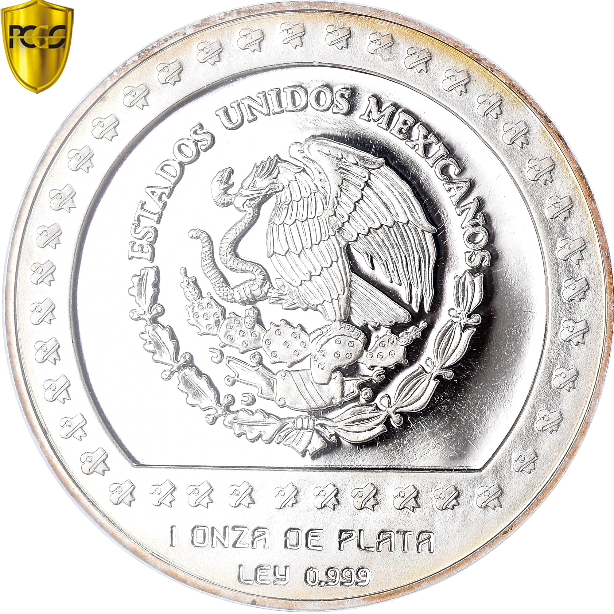 Coin, Mexico, Silver Oz, 100 Pesos, 1992, Mexico City, Proof, PCGS, PR66DCAM