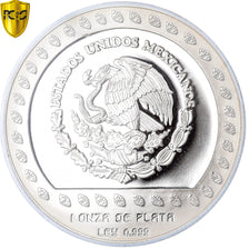 Coin, Mexico, Silver Oz, 100 Pesos, 1992, Mexico City, Proof, PCGS, PR69DCAM