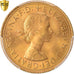 Moneda, Gran Bretaña, Elizabeth II, Sovereign, 1964, PCGS, MS65, FDC, Oro
