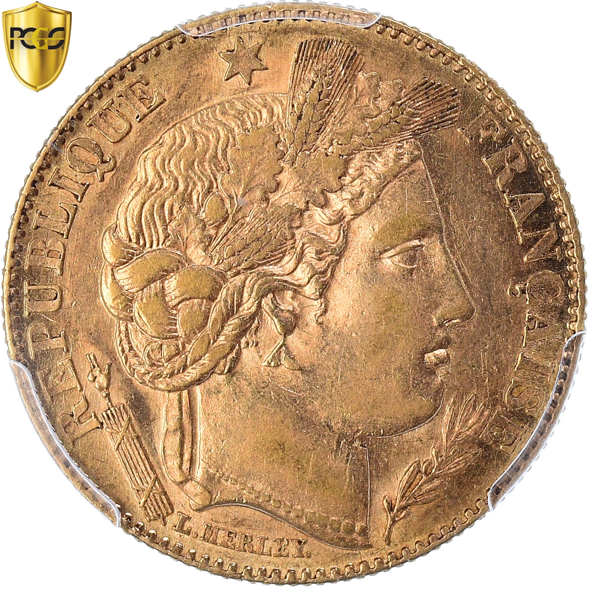 Monnaie, France, Cérès, 10 Francs, 1899, Paris, PCGS, AU58, SUP, Or