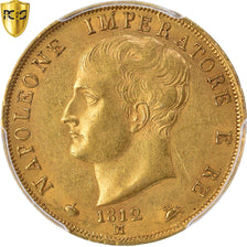 Monnaie, États italiens, KINGDOM OF NAPOLEON, Napoleon I, 40 Lire, 1812, Milan
