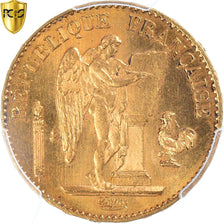 Coin, France, Génie, 20 Francs, 1878, Paris, PCGS, MS66+, MS(65-70), Gold