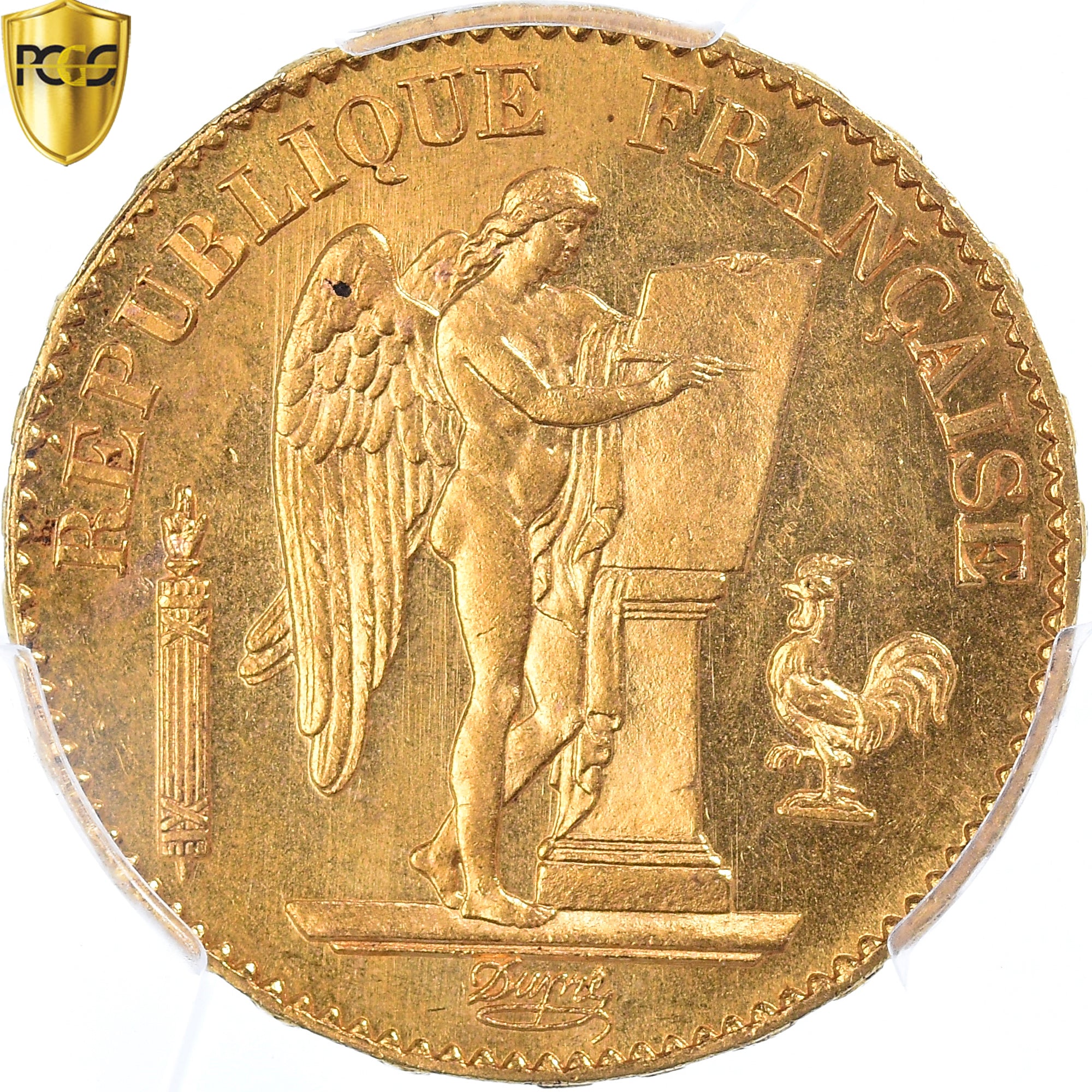 Coin, France, Génie, 20 Francs, 1878, Paris, PCGS, MS65, MS(65-70), Gold