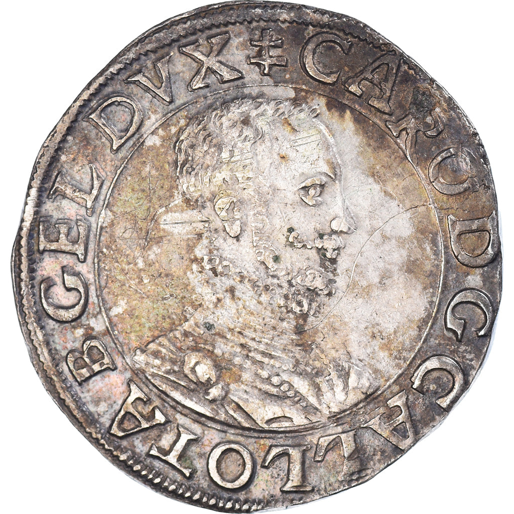 Moeda, ESTADOS FRANCESES, LORRAINE, Charles III, Teston, Nancy, AU(50-53)