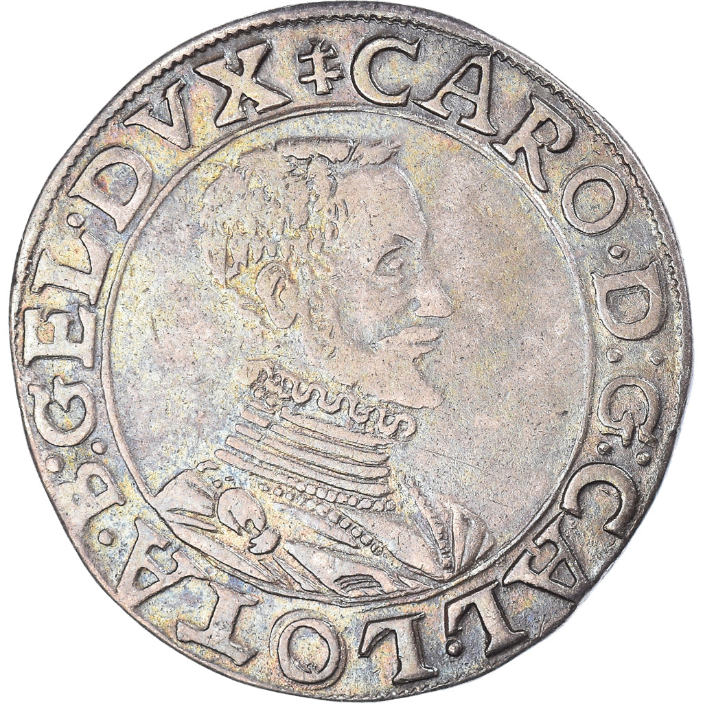 Coin, FRENCH STATES, LORRAINE, Charles III, Teston, Nancy, EF(40-45), Silver