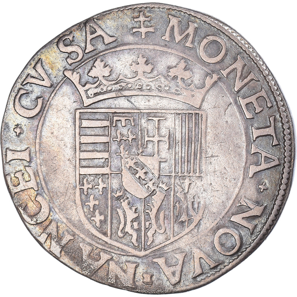 Coin, FRENCH STATES, LORRAINE, Charles III, Teston, Nancy, EF(40-45), Silver
