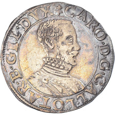 Moneta, STATI FRANCESI, LORRAINE, Charles III, 1/4 Teston, Nancy, BB, Argento