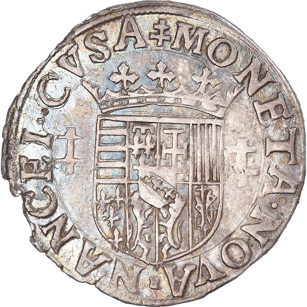 Monnaie, Régions françaises, LORRAINE, Charles III, 1/4 Teston, Nancy, TTB