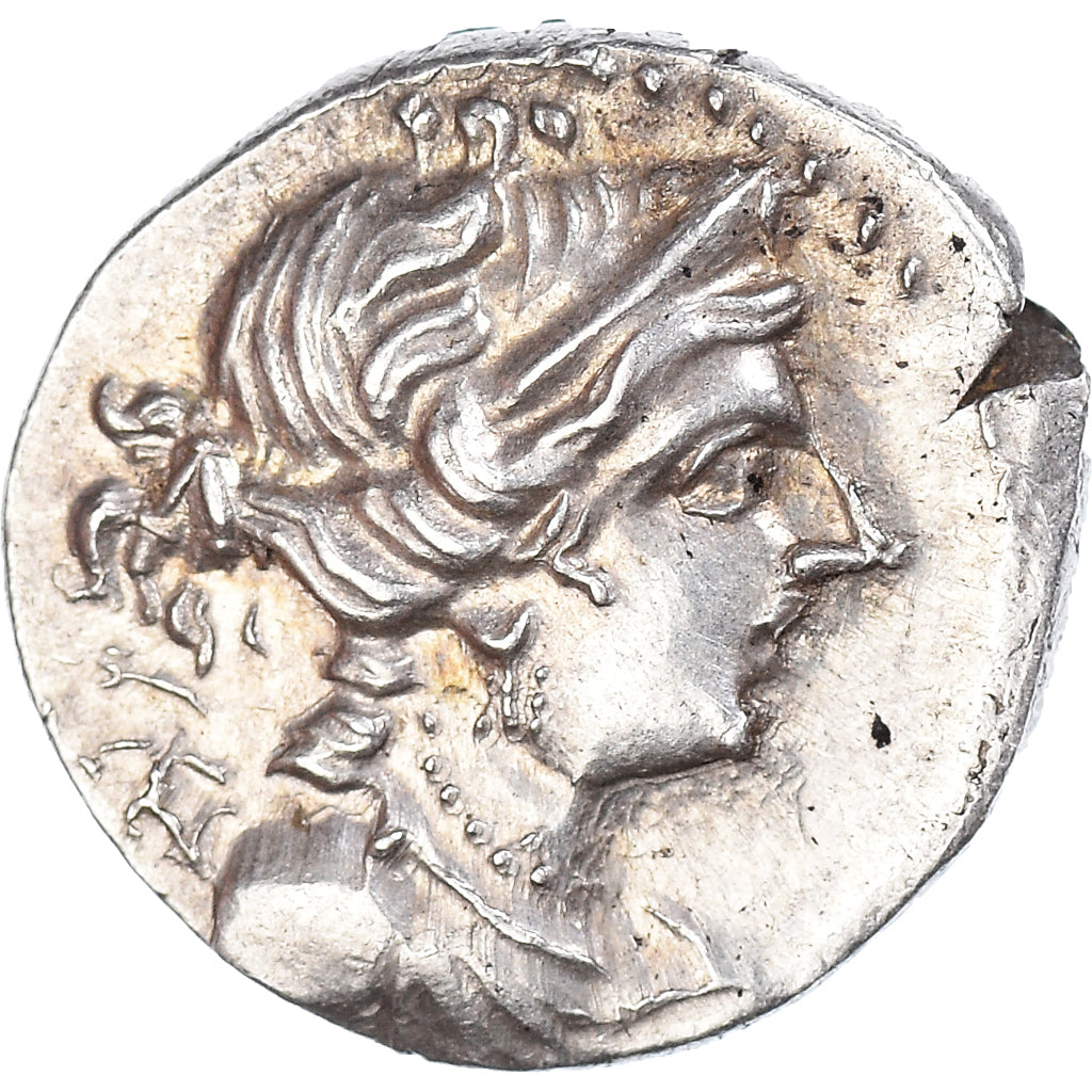 Coin, Massalia, Drachm, 130-121 BC, Marseille, MS(63), Silver, Depeyrot:44/8