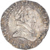 Coin, France, Henri III, 1/2 Franc au col plat, 1587, La Rochelle, AU(55-58)