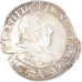 Monnaie, France, Louis XIII, 1/2 Franc, buste lauré au col plat, 1/2 Franc