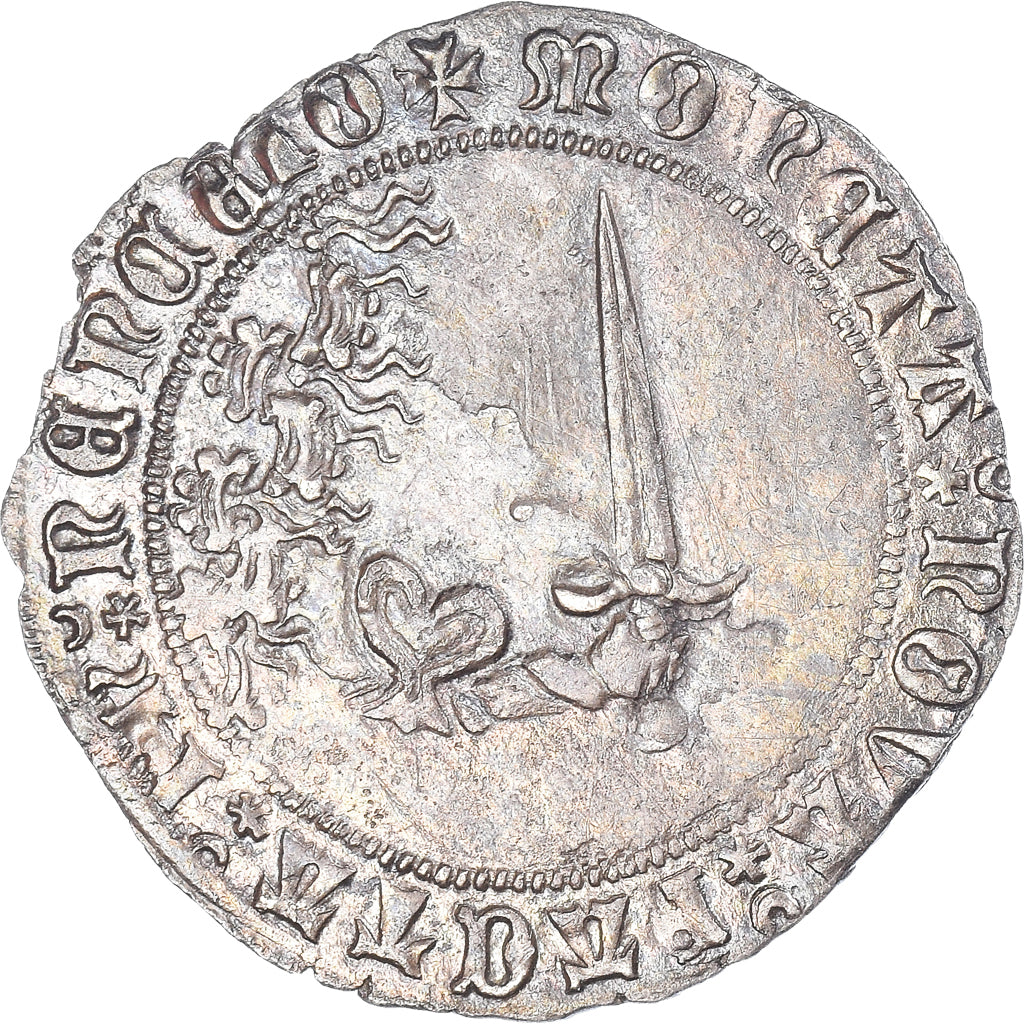 Münze, FRENCH STATES, LORRAINE, René II, Gros ou 1/2 Plaque, Nancy, VZ