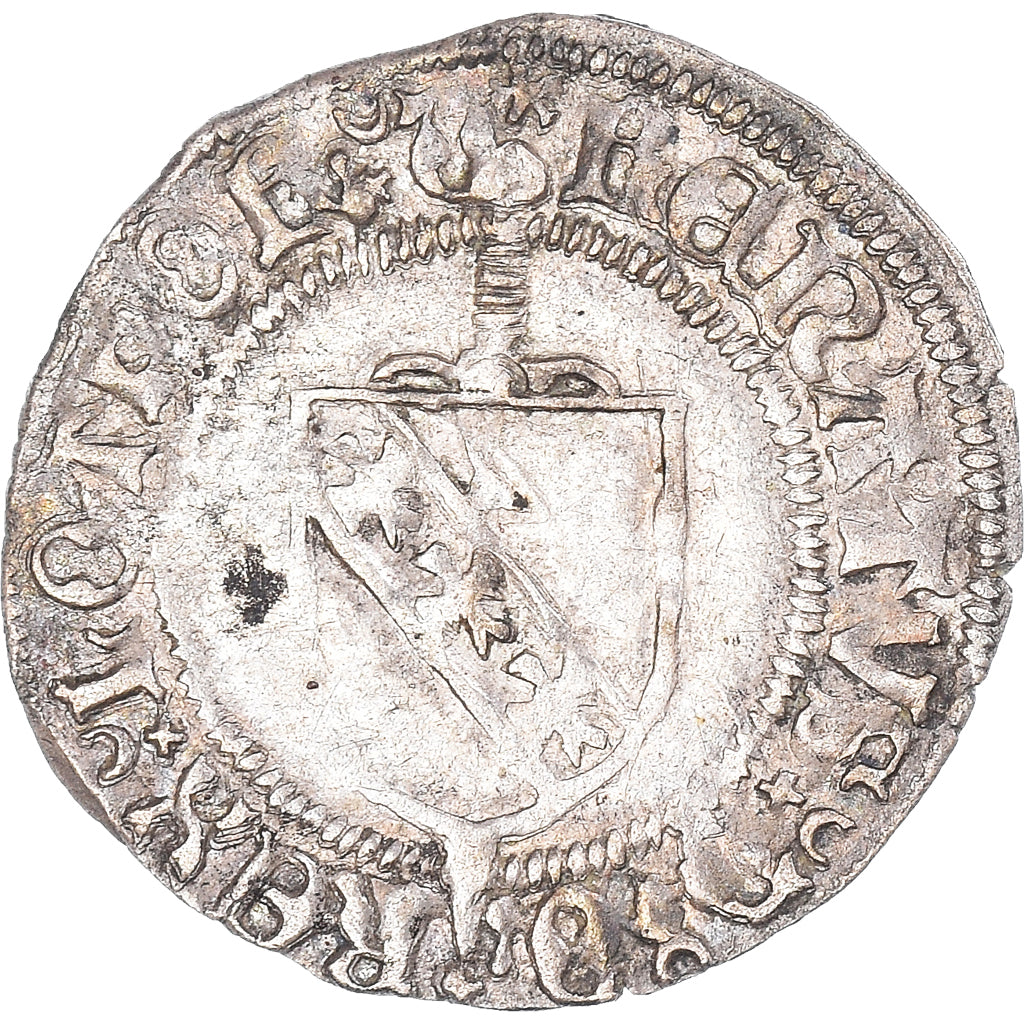 Münze, FRENCH STATES, LORRAINE, René II, Blanc, Nancy, Error in legend, VZ