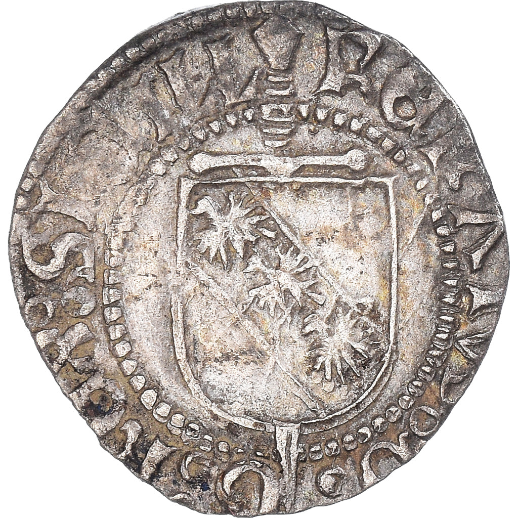Coin, FRENCH STATES, LORRAINE, René II, Blanc, Nancy, EF(40-45), Silver