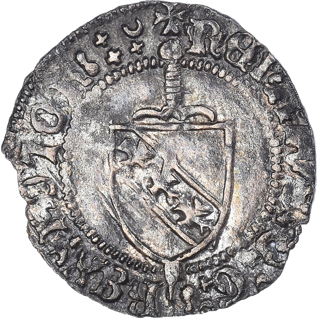 Münze, FRENCH STATES, LORRAINE, René II, Blanc, Nancy, Error in legend, SS+