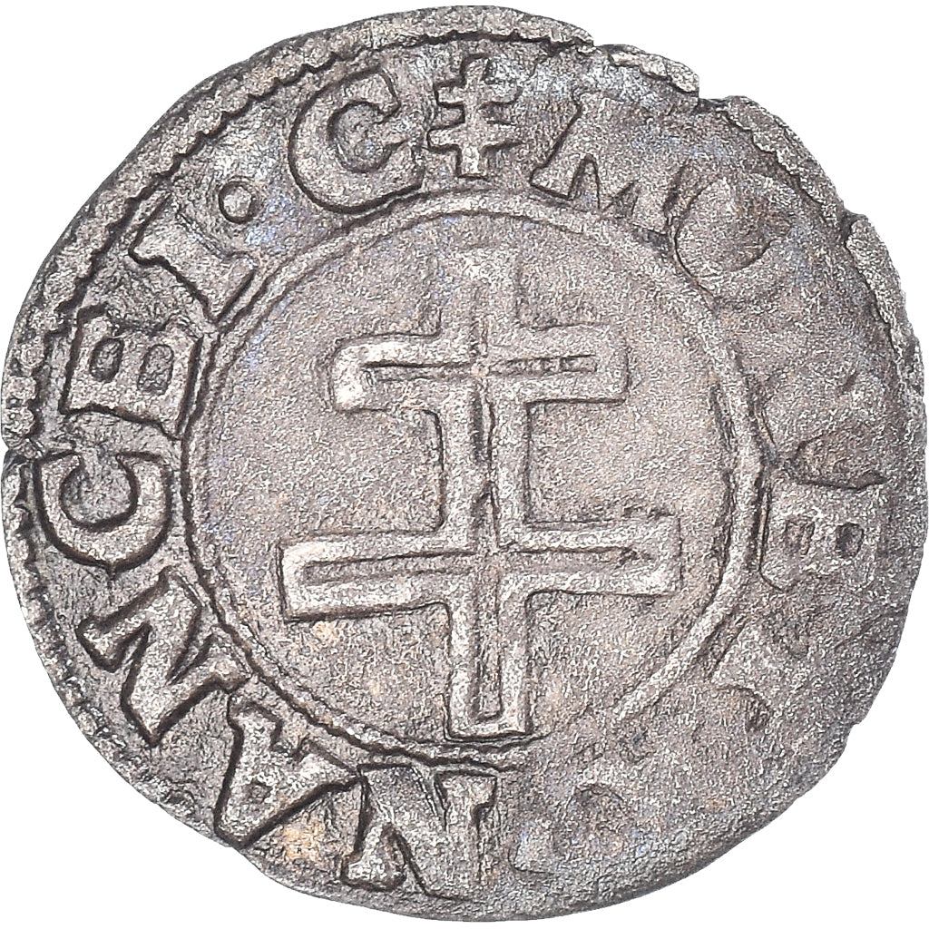 Coin, FRENCH STATES, LORRAINE, Charles III, 1/2 Spadin, Nancy, EF(40-45)