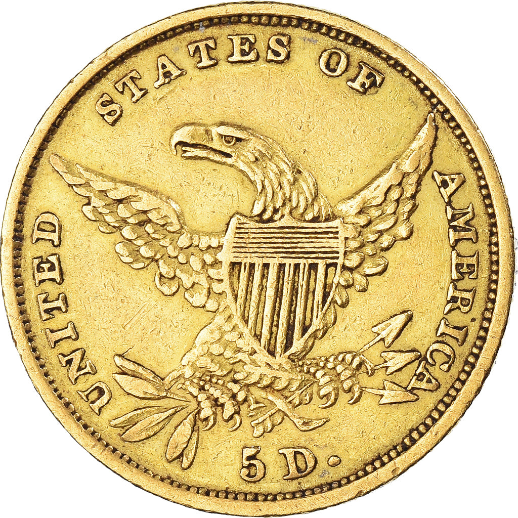 Moneta, Stati Uniti, Classic Head, $5, Half Eagle, 1834, Philadelphia, BB, Oro