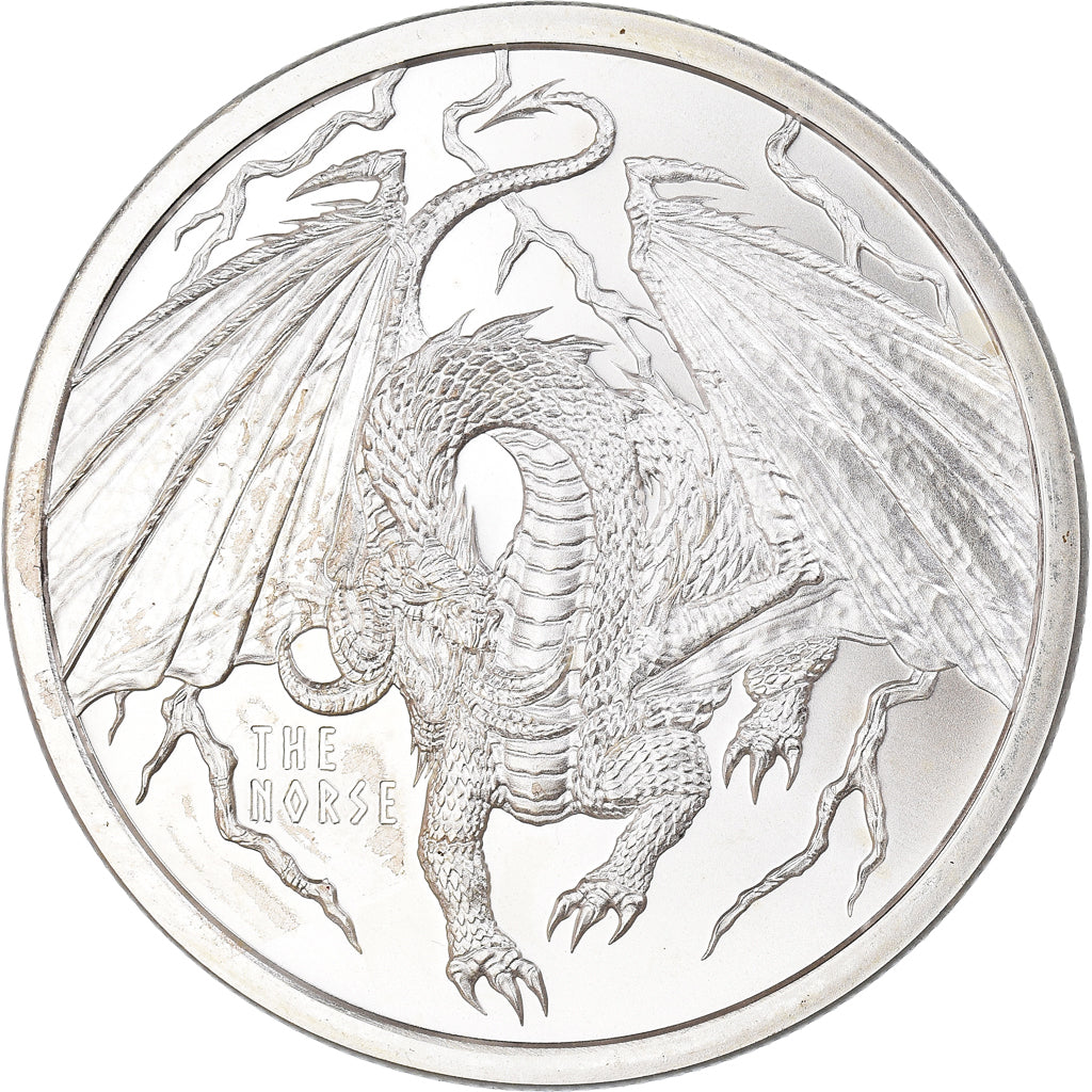 Coin, United States, World of Dragons, 1 Oz, Proof, MS(65-70), Silver
