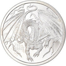 Coin, United States, World of Dragons, 1 Oz, Proof, MS(65-70), Silver