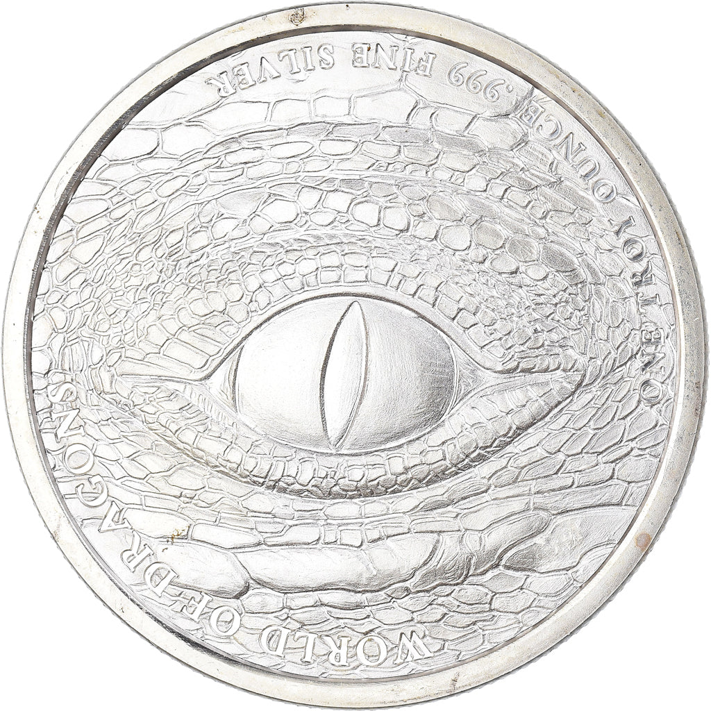 Coin, United States, World of Dragons, 1 Oz, Proof, MS(65-70), Silver