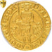 Monnaie, Pays-Bas, HOLLAND, William of Bavaria, Gulden, PCGS, AU58, SUP, Or