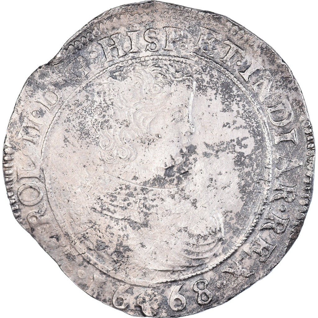 Coin, Spanish Netherlands, BRABANT, Charles II, Ducaton, 1668, Antwerp