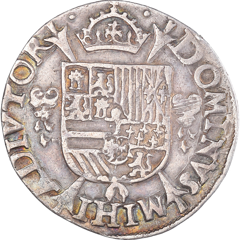 Monnaie, Pays-Bas espagnols, GELDERLAND, Philippe II, 1/5 Ecu, 1564, Nijmegen