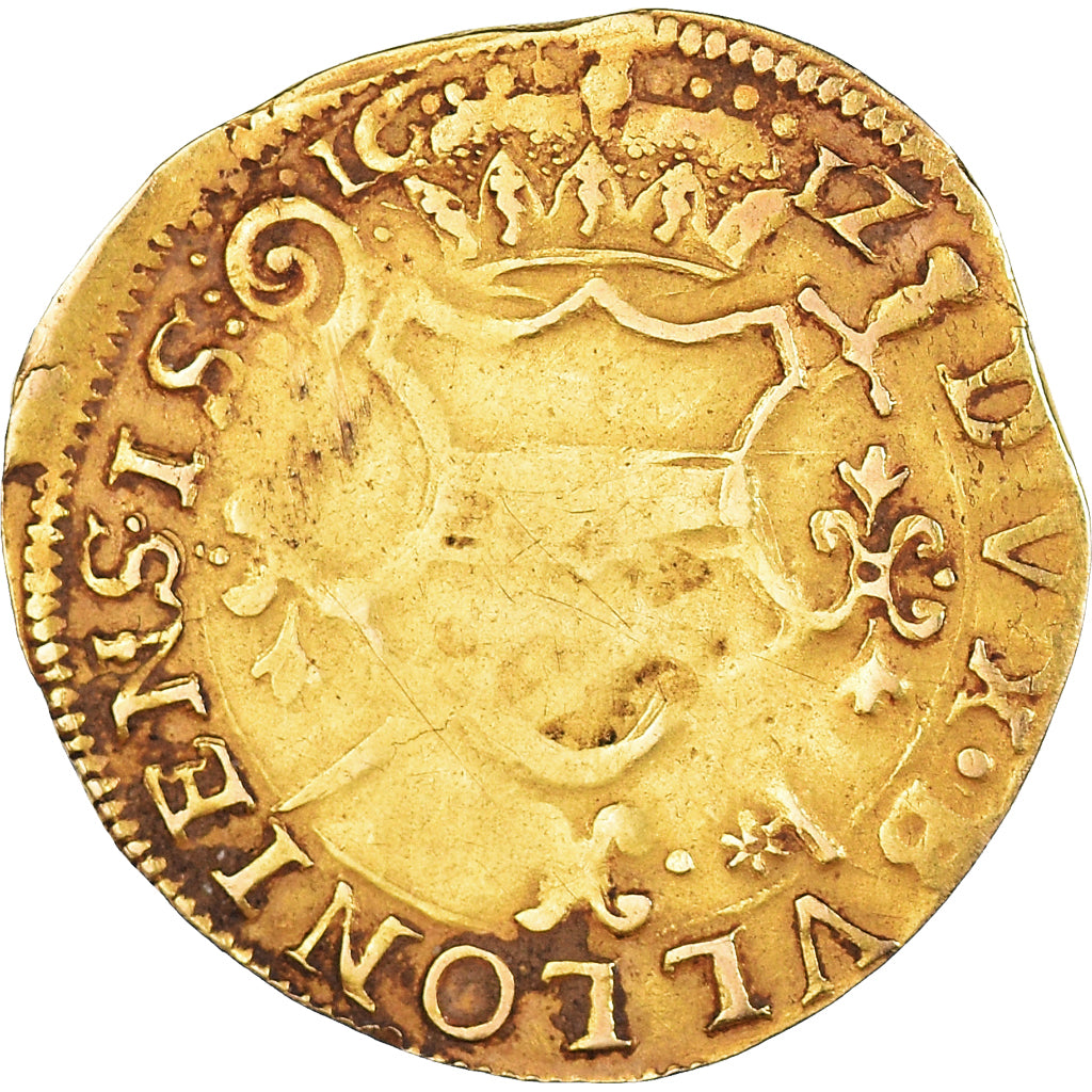 Munten, LUIK, Ferdinand of Bavaria, Gulden, 1612, Bouillon, FR+, Goud